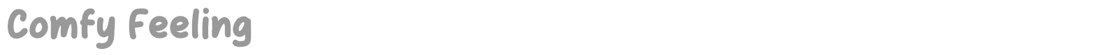 Comfy Feeling font preview